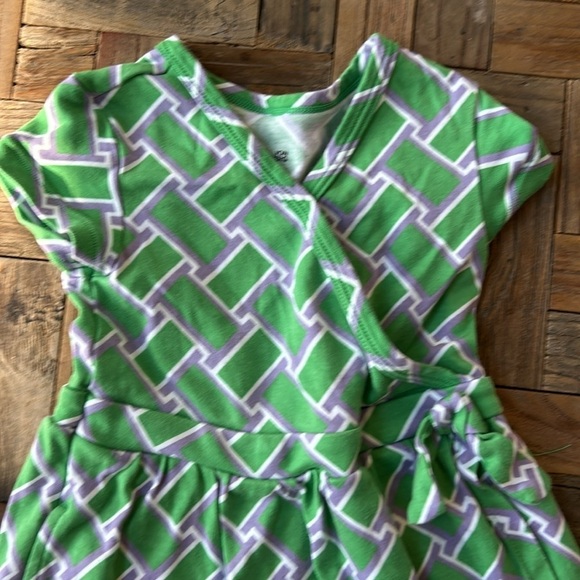 Diane Von Furstenberg for Target Toddler Girls Green Faux Wrap Dress 2T - Picture 2 of 5